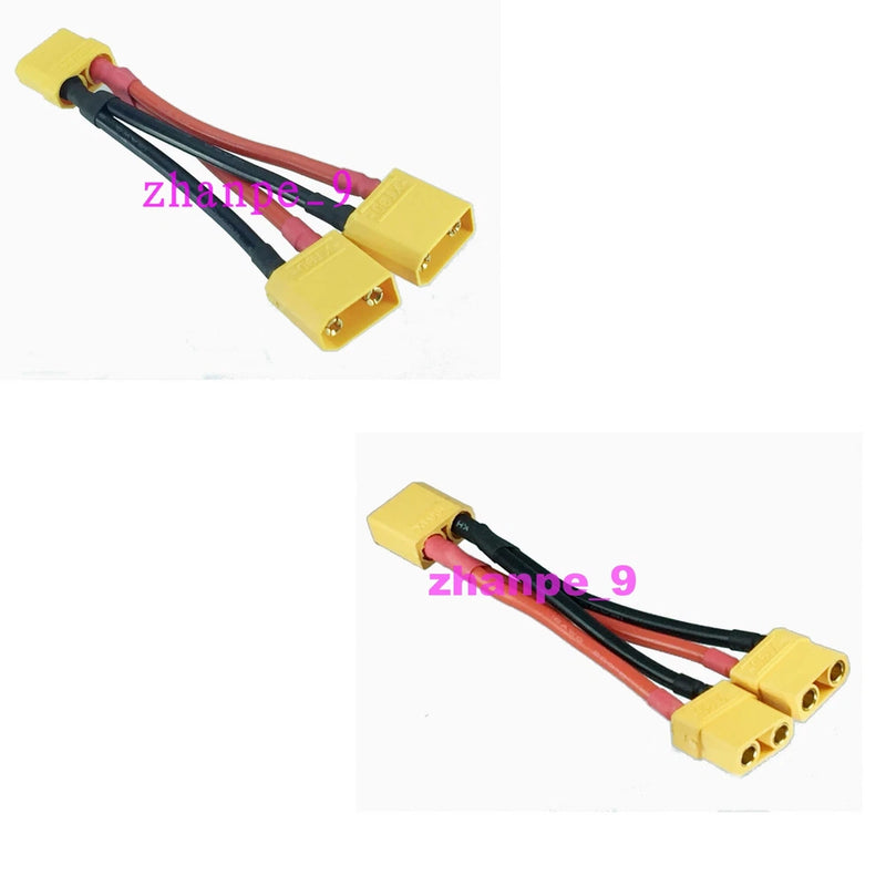 XT90 to 2x XT90 male&female parallel Y Harness 12AWG 10CM Wire for Lipo Battery