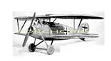 Albatros DV RC biplane model kit with laser-cut balsa and plywood parts