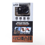 Action recording camera waterproof accessory kit shown in retail box
