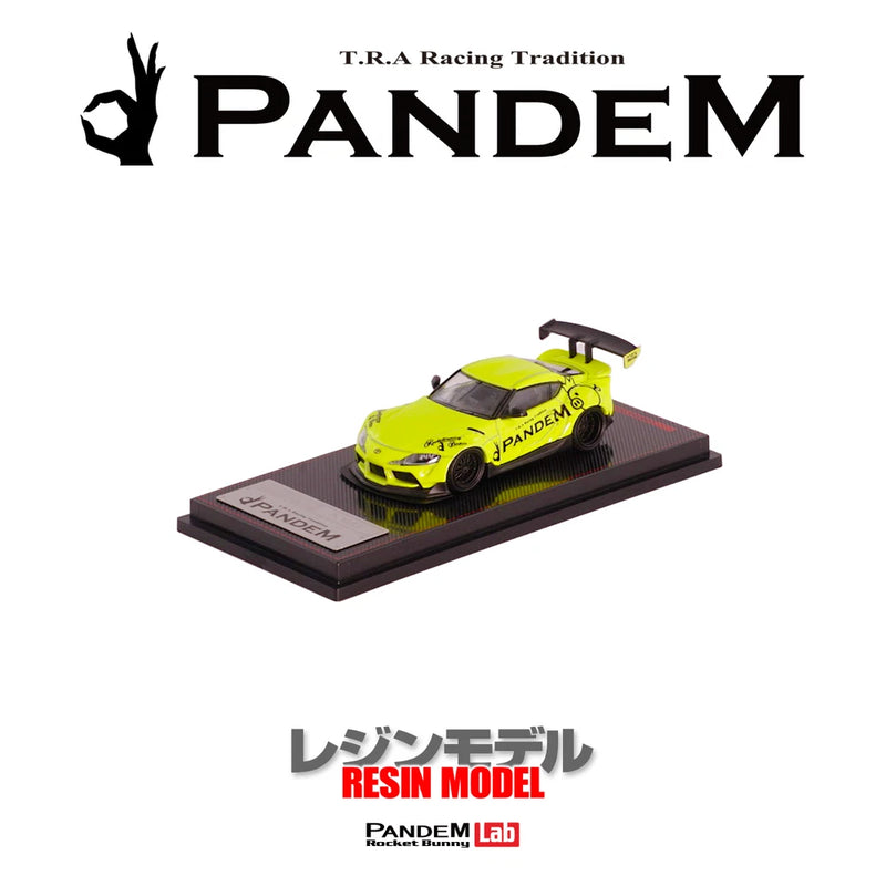 1/64 Scale PANDEM Supra (A90) Yellow Green (Ignition model IG2337)