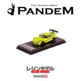 1/64 Scale PANDEM Supra (A90) Yellow Green (Ignition model IG2337)