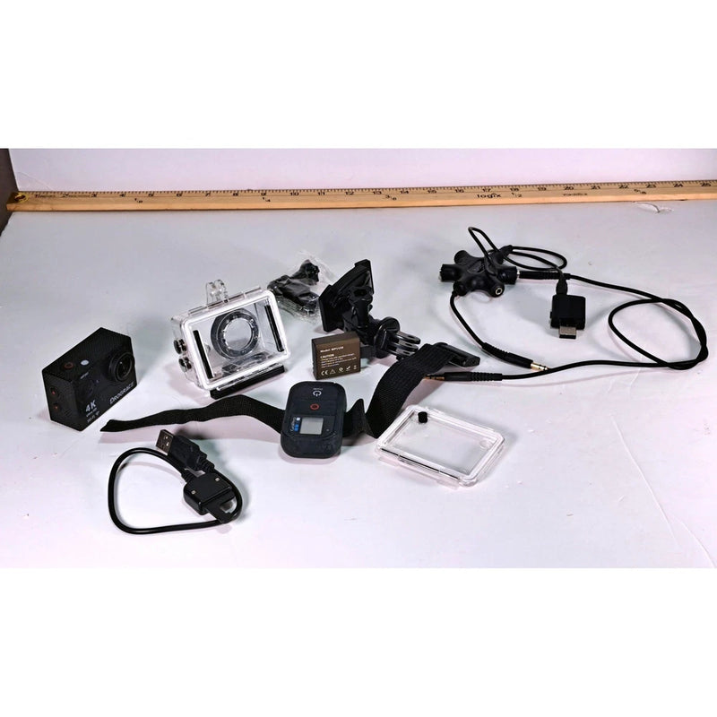 Drograce WP350 4K Ultra HD WiFi Action Camera Bundle with GoPro Remote & Case