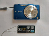 Panasonic Lumix DMC-SZ1 16.1MP Digital Camera Blue Complete Boxed MINT UK SELLER
