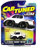 1:64 2021 Toyota Tacoma TRD PRO -- White / Black -- CarTuned: JDM Series 3