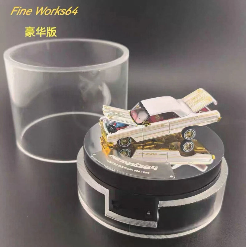 FW 1:64 White IMPALA Convertible Muscle Sports Model Diecast Metal Car