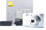 Nikon Coolpix S3600 Silver Excellent+5 Compact Digital Camera Z2202