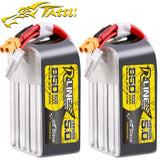 2X Tattu R-Line Version 5.0 850mAh 22.2V 150C 6S Lipo Battery XT30U-F For FPV US Battery