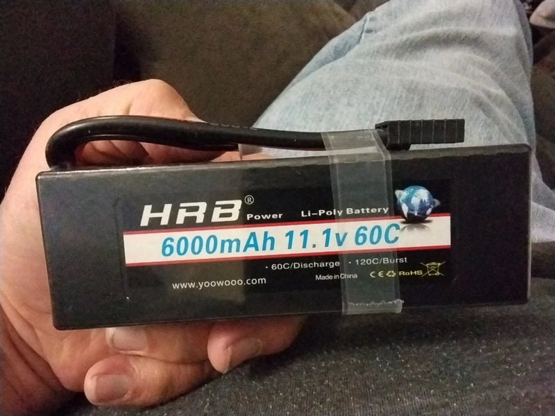 HRB Hardcase Lipo Battery 11.1V  3S 6000mAh Deans T 60C 120c for RC Car Truck Battery