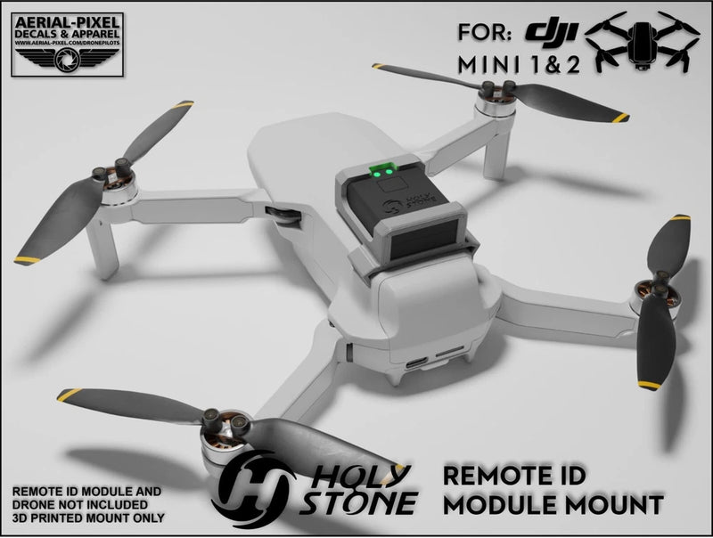 DJI Mavic Mini or Mini 2 Series Holy Stone Remote ID Mount (Module Not Included)