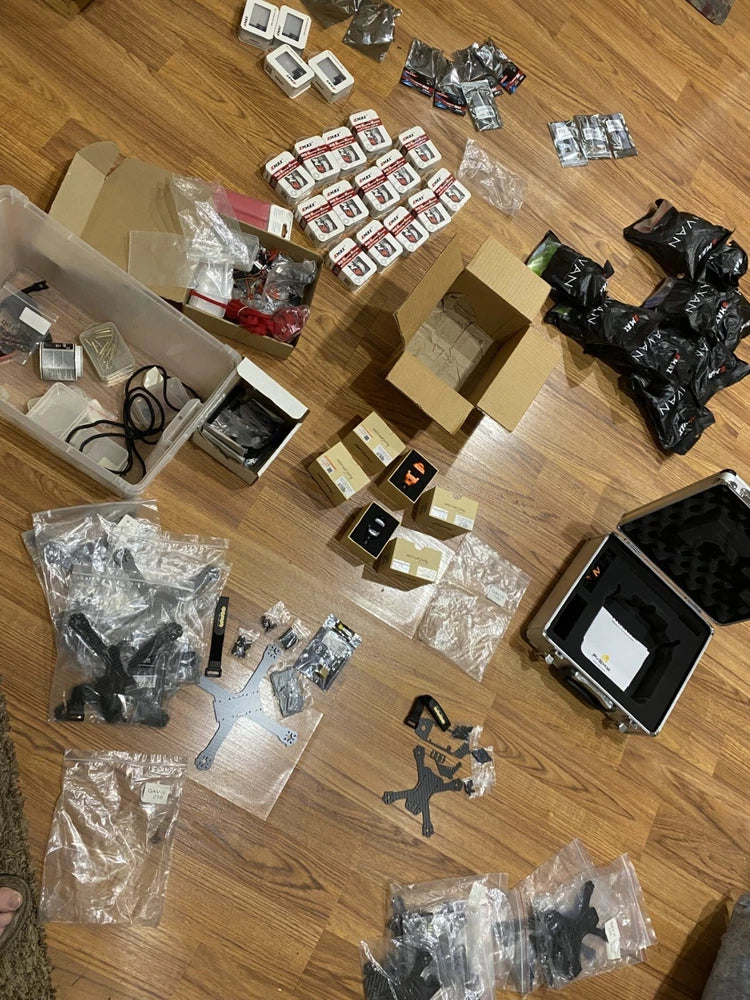 FPV Drone Lot ¨C Taranis X9D Plus, EMAX Motors, RunCam, Frames, Props ¨C NEW
