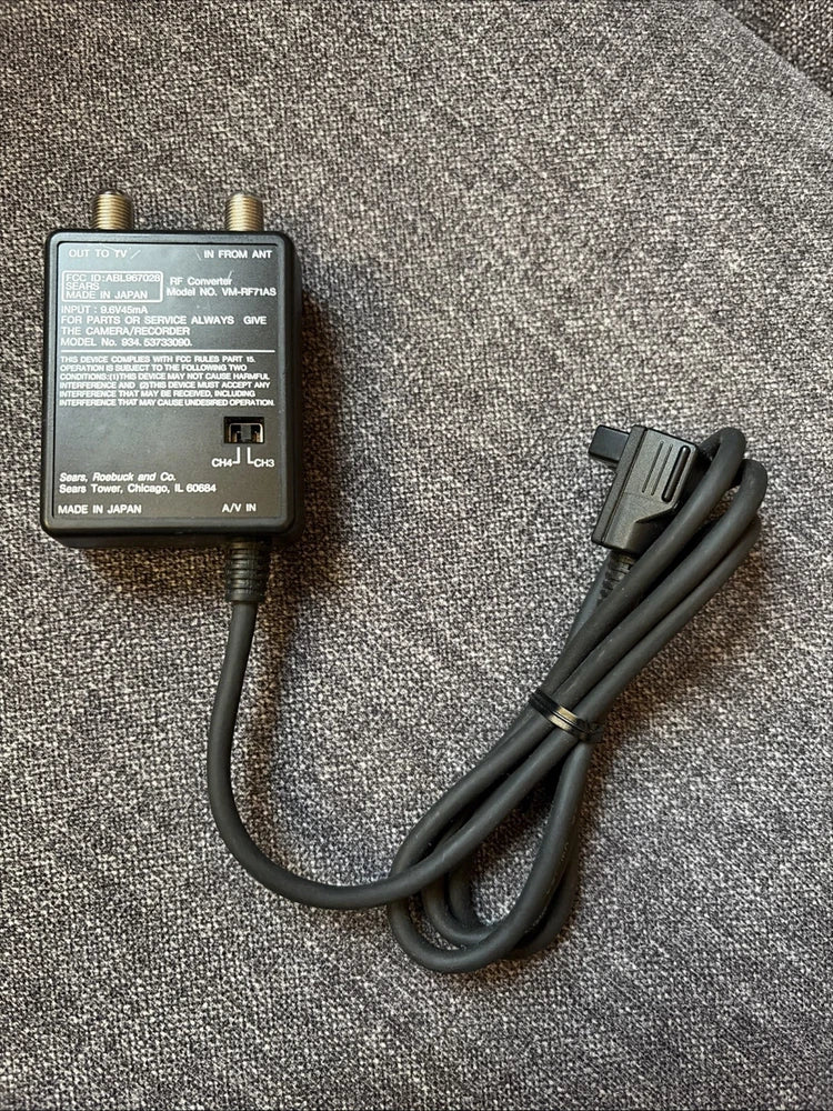 Sears 43243 Roebuck RF Converter VM-RF71AS Audio Video Input Output to TV