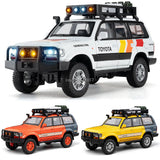 1:24 Land Cruiser LC80 Model Toy Car Diecast Toy Vehicle Doors Open Pull Back