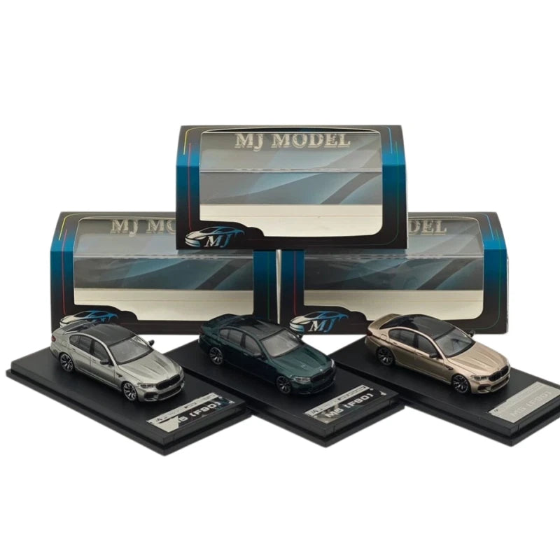 MJ 1/64 BMW M5 F90 Alloy Diecast - Limited Collectible Car Model for Display