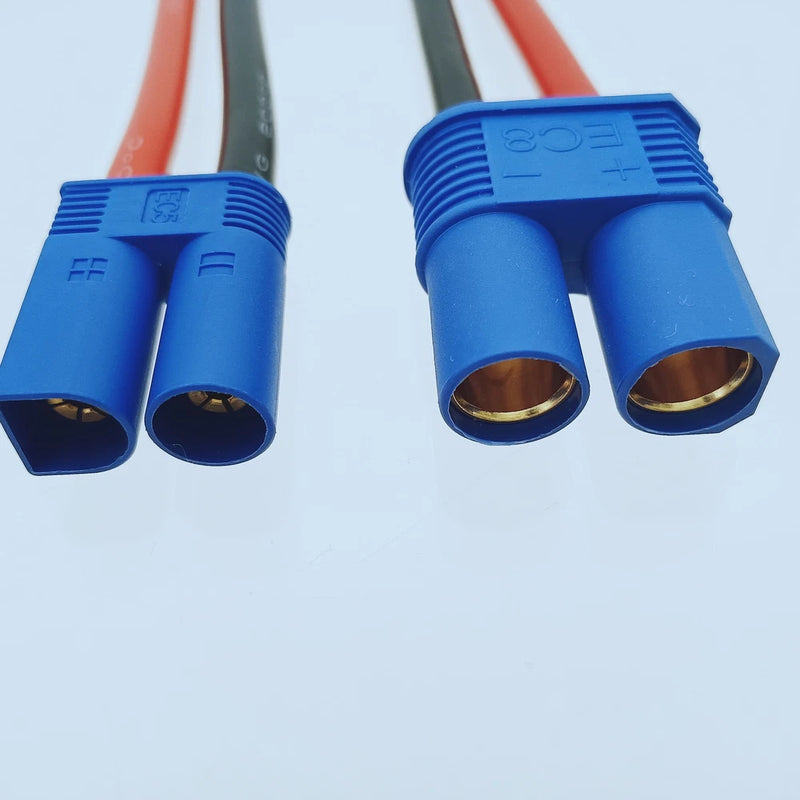 EC8/IC8 Female to EC5 Male cable 10AWG 5CM Charger Adapter RC Toy FPV