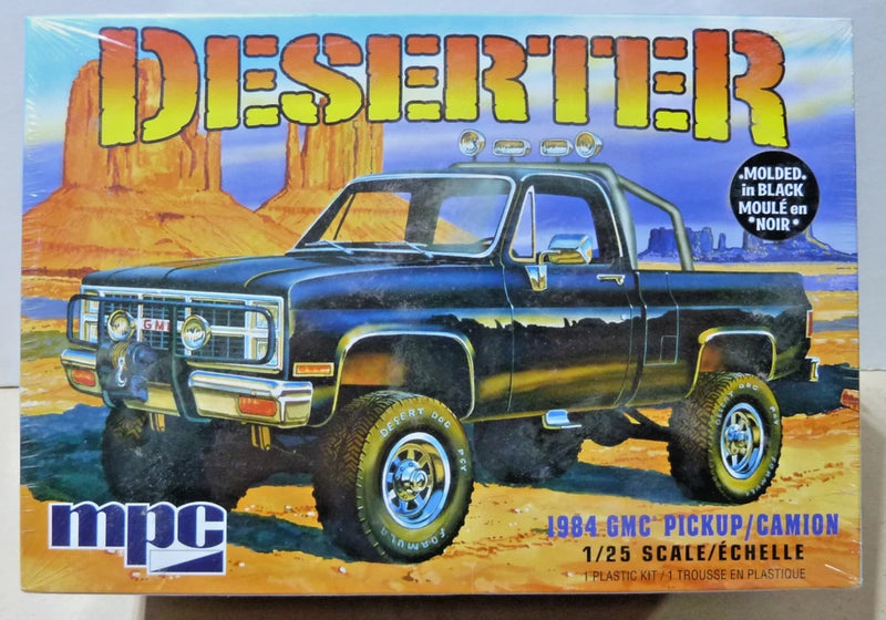 1984 GMC pickup truck model kit, 1/25 scale, molded plastic, MPC