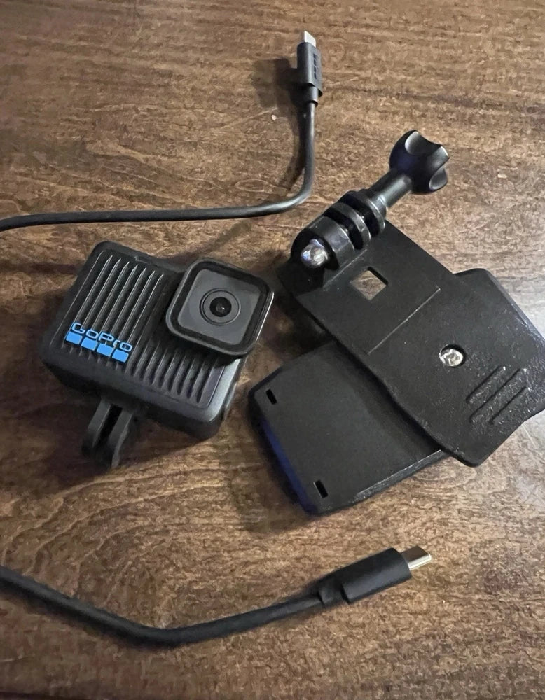 GoPro HERO 2024 Compact Camera With Backpack Clip Mount & Charger Cable