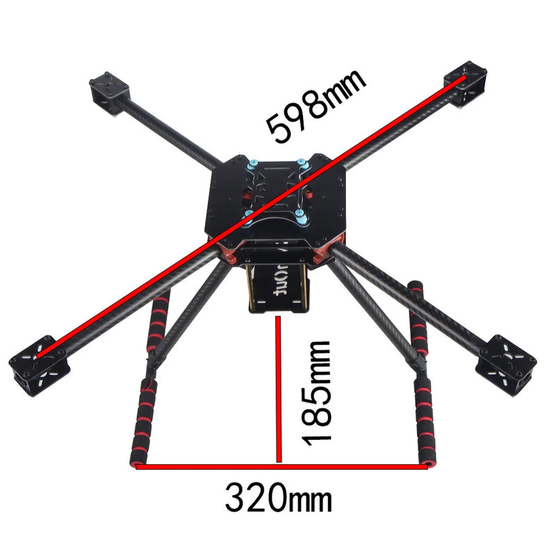 QWINOUT Q598 Glass Fiber Four Axis UAV Aerial Camera Frame For Drone Accessories