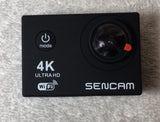 4k Ultra HD Wifi Sencam Action Camera With Case BLACK great for recording