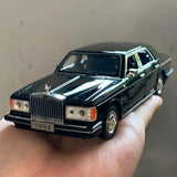 1:32 1994 Rolls Royce Silver Spur Diecast Model Car w/ Sound Light Pull-Back Toy