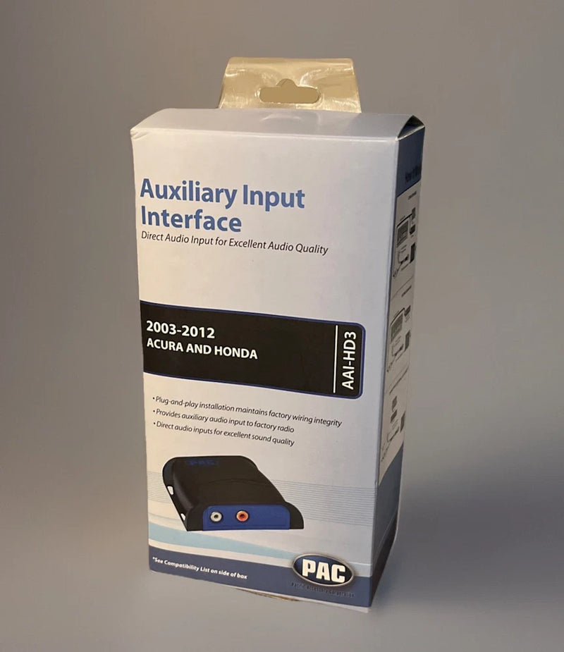 PAC AAI-HD3 Auxiliary Input Adapter  Select 2003-12 Acura & Honda Factory Radios