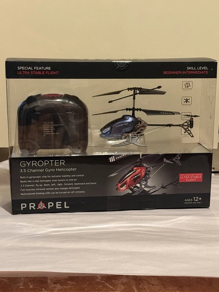 Propel Gyropter 3.5 Channel Gyro Helicopter Electric Ready to Fly Blue Red