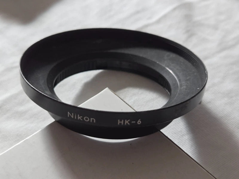 Original Nikon Slip-On Metal Lens Hood HK-6 for Nikkor 20 mm f/3.5