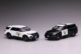 596 model 1:64  CHP High-Speed Patrol Alloy Car Model Diecast Collect Car