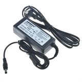 24VDC battery charger AC adapter with black power brick and attached cables