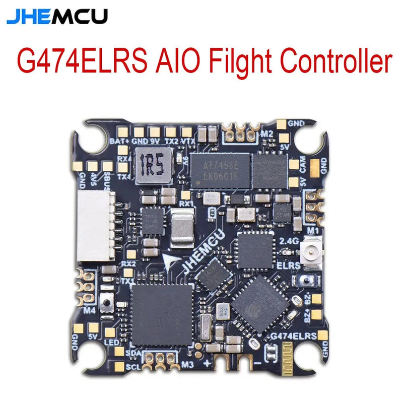 JHEMCU G474ELRS AIO FC Built-in 2.4G Receiver 1-2S 8MB OSD for RC FPV Drone