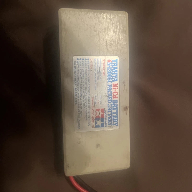 Vintage Tamiya Hump Battery Pack 6N-1200SC 7.2v Nicd Untested (C19B2) Battery