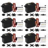 6pcs MG995 55G Micro Servo Motor Metal Geared Motor Kit for RC Car Robot Heli...