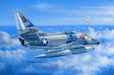 1/48 Douglas A-4E Skyhawk plastic model kit, grey US Navy jet with markings