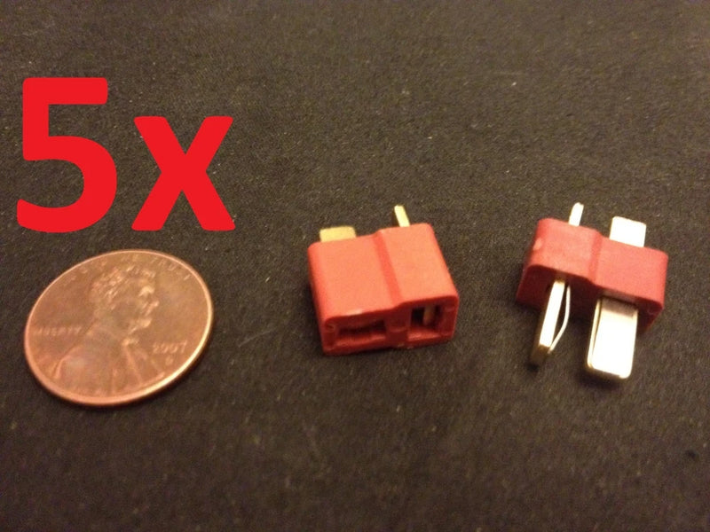 5 PAIRS DEANS ULTRA T-STYLE Connector Plugs Female Male Lipo Battery Battery