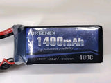 URGENEX 1400mAh 6S LiPo RC battery pack with XT60 plug, dark blue label