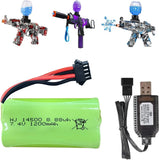 7.4V 1200mAh Li-ion Battery SM-4P Plug with Charger for RC Electronic water guns