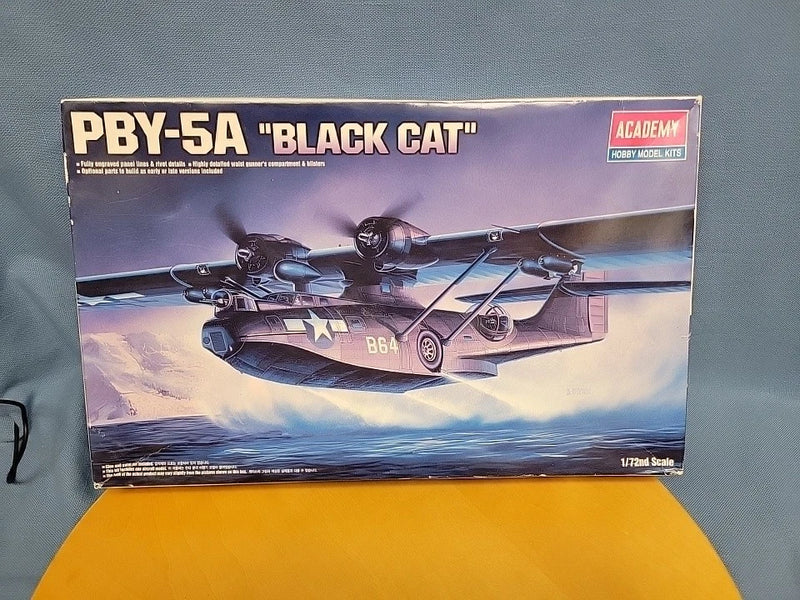 Academy PBY-5A Black Cat 1:72 model kit box, front artwork and branding