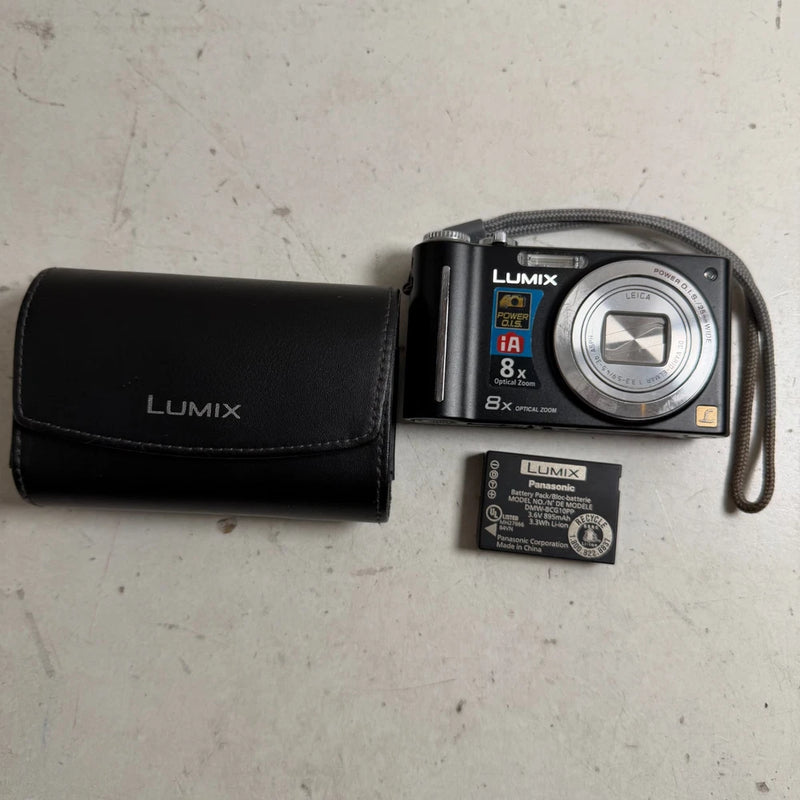 Panasonic Lumix DMC-ZR1 Black 2.7" LCD Screen 8x Optical Zoom Digital Camera