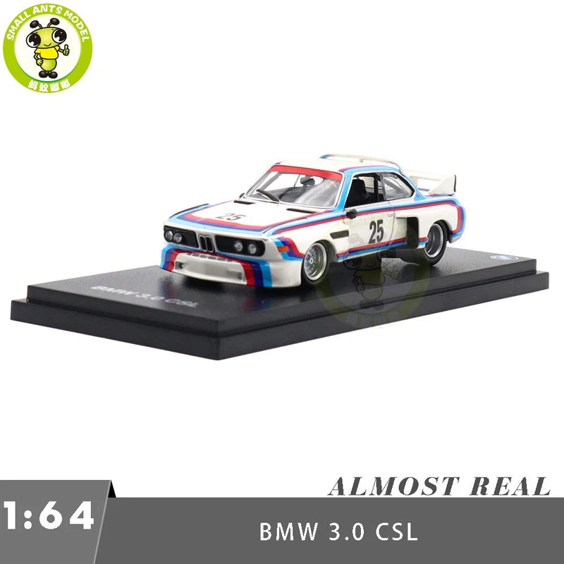 1/64 Almost Real BMW 3.0 CSL Diecast Model Toys Car Friends Gifts