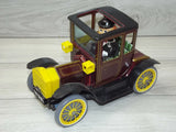 Vintage TN NOMURA 1917 Ford Model T W/DRIVER Battery Operated TIN TOY. Battery