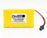 1¡Á NiCd AA 7.2V 600mAh Battery for QX7 Transmitter Model Toy Car Emergency light Battery