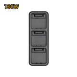 100W battery charging hub with three charging ports