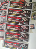 RoaringTop LiPo Battery Pack 70C 5500mAh 5S 18.5V with EC5 Plugs Battery