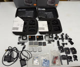 Lot of Two (2) - 4K Apeman A80 Action Cameras W/7X Batteries; Cases+Accessories
