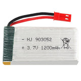 3.7V 1200mAh Li-Po Battery for HQ859B HQ898B H11D H11C T64 T04 F28 T56 RC Drone Battery