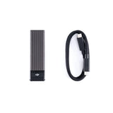 Black DJI PROSSD 1TB external SSD with USB cable