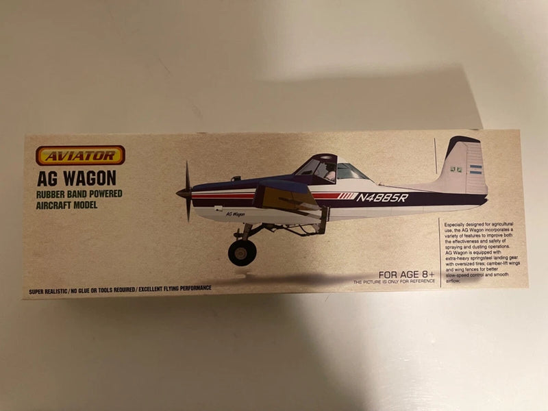 Aviator - AG Wagon Rubber Band Elastic Powered Glider Airplane DIY Toys