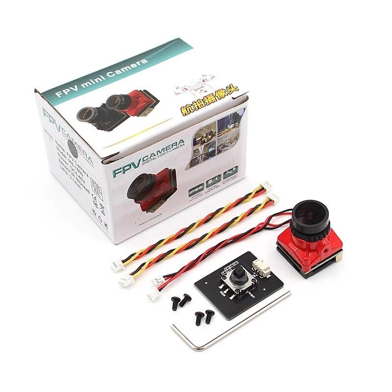 19MM Camera 1800TVL 1/1.8" Straight Sensor 2.1mm Lens FPV Racing RC Camera