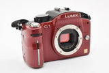 [ Used] Panasonic LUMIX DMC-G1 12.1MP Body Red Language change not possible