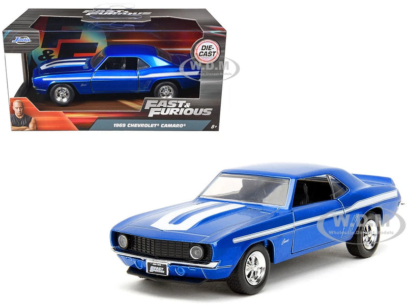 1969 CHEVROLET CAMARO BLUE "FAST & FURIOUS" 1/32 DIECAST MODEL CAR BY JADA 34443