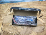 RC 2S LiPo battery with EC5 leads in hard case, foil-wrapped inside open box